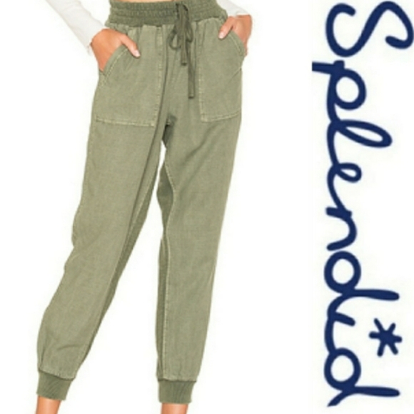 Splendid Pants - Splendid Linen Blend Jogger Pants